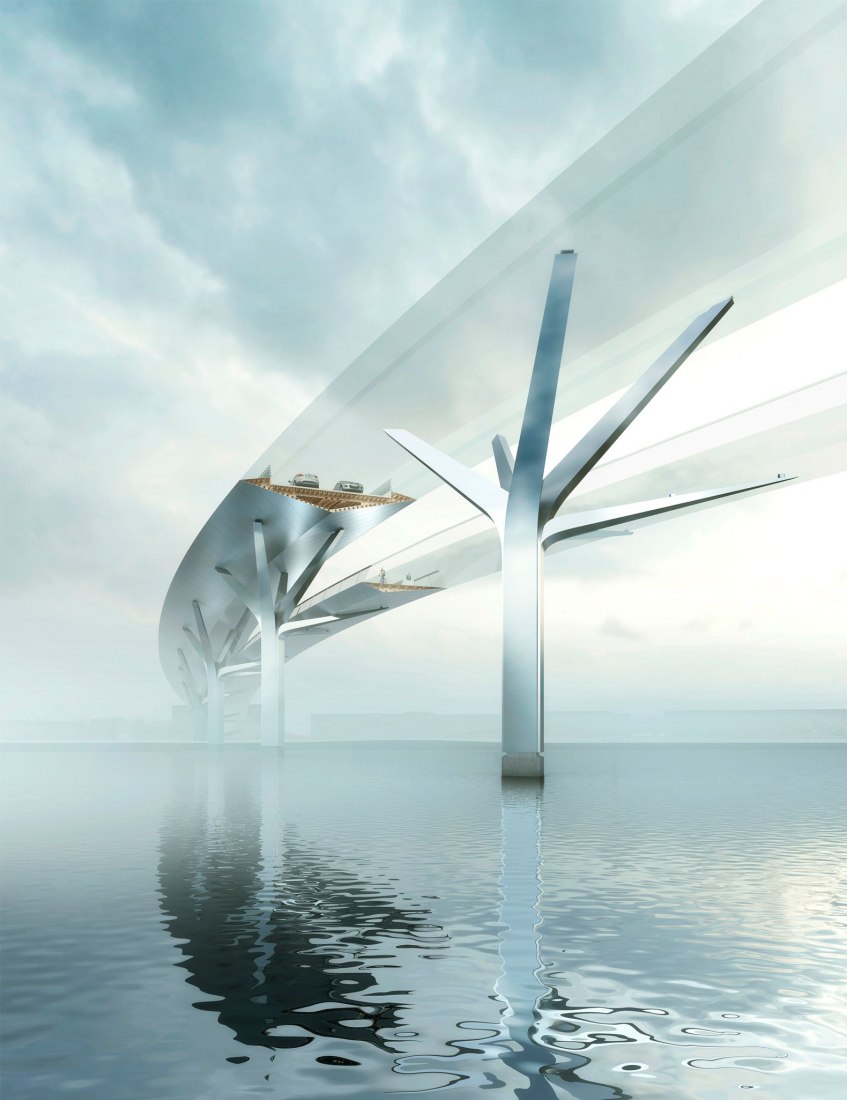Detail. Foster + Partners wins Upper Orwell Crossings Competition in Ipswich, England