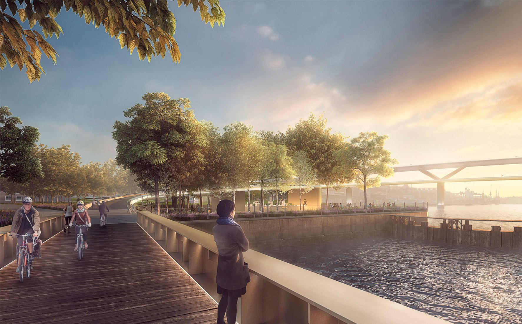 Foster + Partners wins Upper Orwell Crossings Competition in Ipswich, England