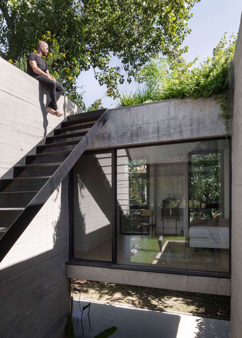 Dilute the boundaries to be permeable to the environment. ATO House by