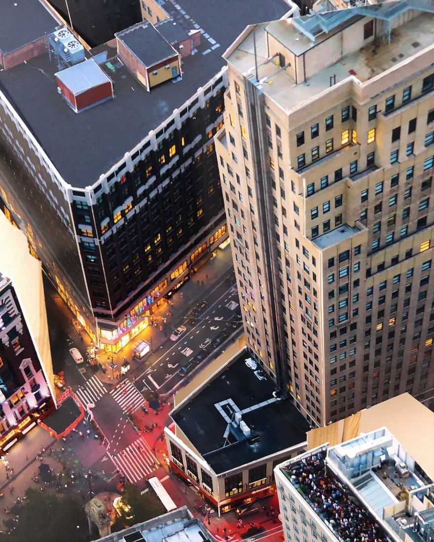 Aerial New York (detail), 120x120x15 cm. "Surface variations" by Isidro Blasco. Courtesy of Isidro Blasco.