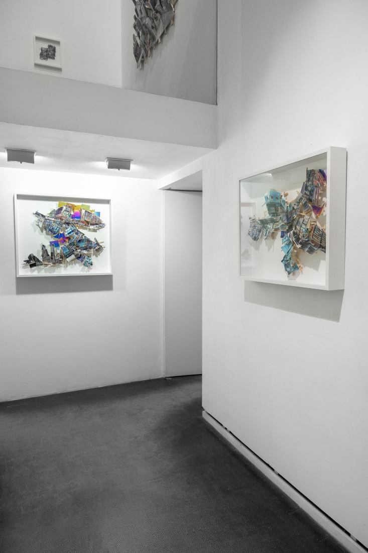 Room view. "Surface variations" by Isidro Blasco. Photograph by Frederic Ramirez.