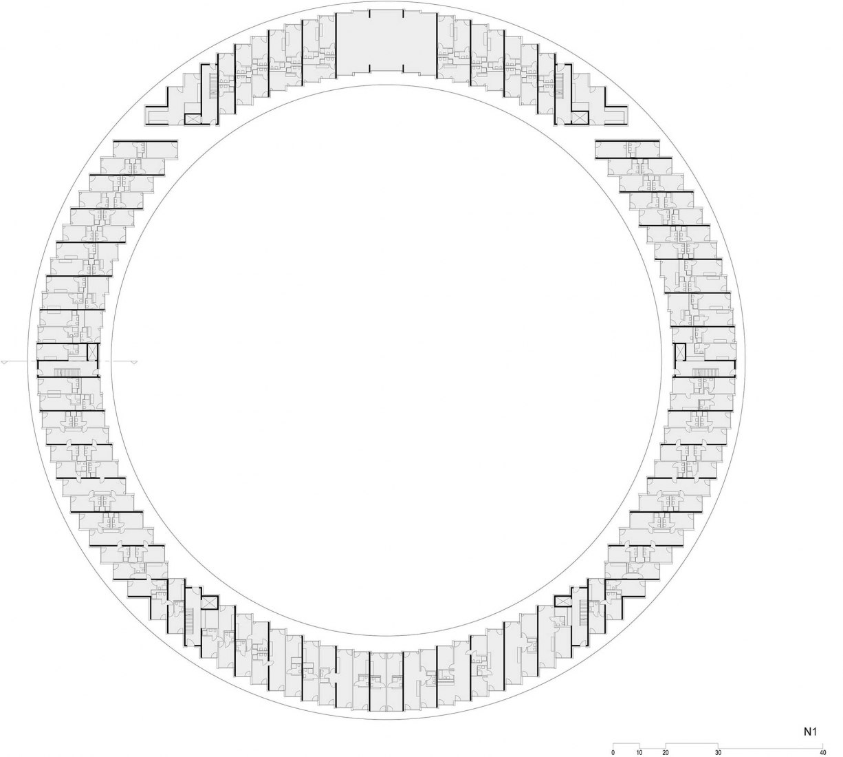 First floor plan. The Vortex by Dürig AG & IttenBrechbühl SA