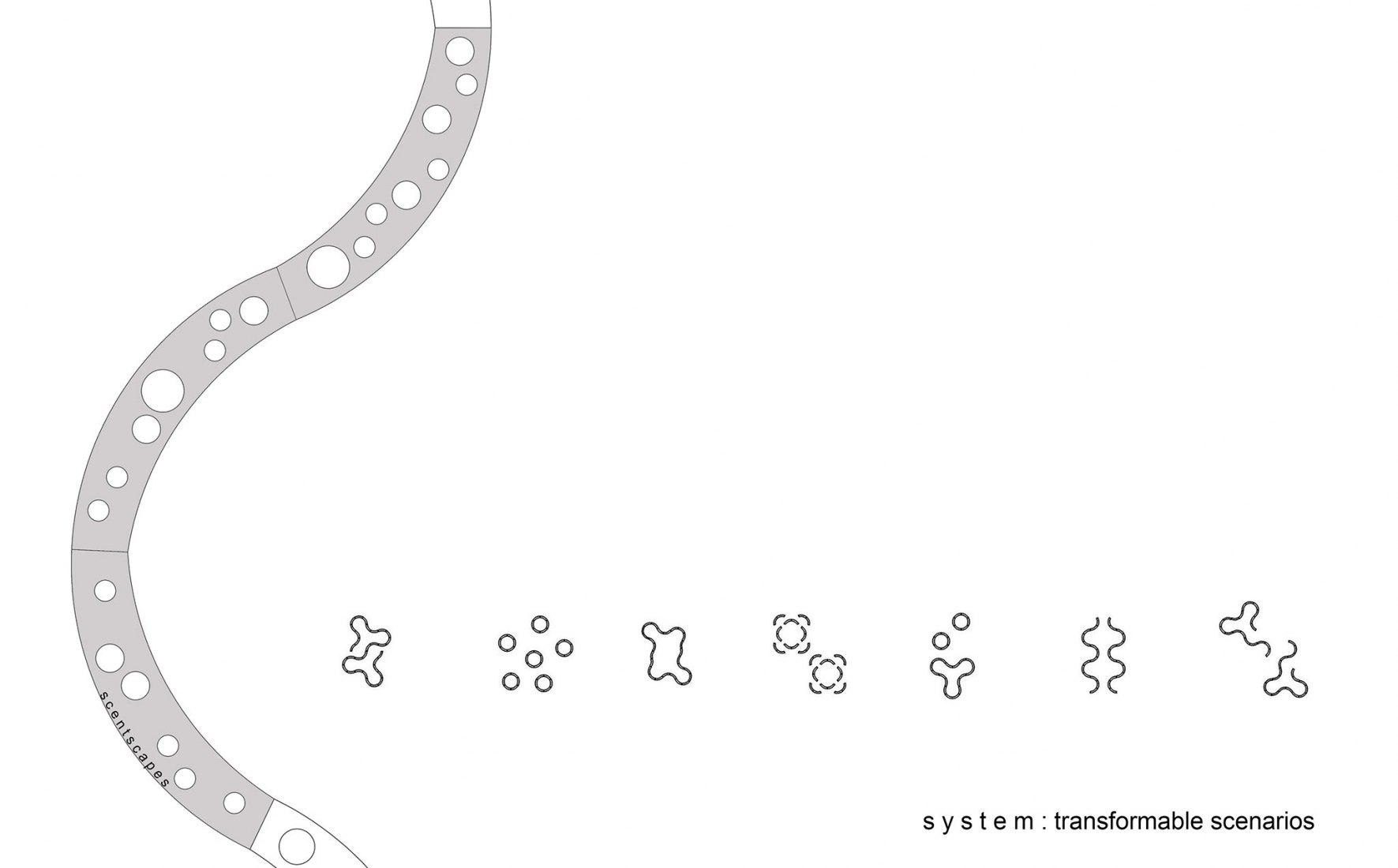 Sistema transformable de escenarios. Paisajes sensoriales de Ivan Juarez:: x-studio.