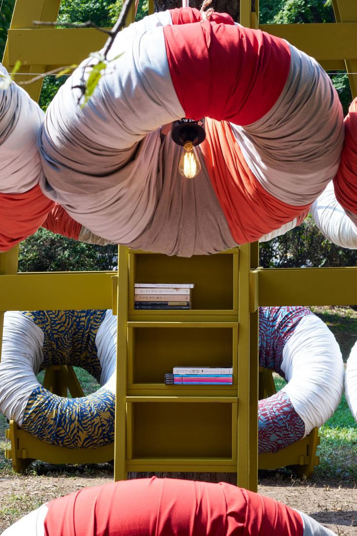 BOJAGI LOUNGE por Izaskun Chinchilla Architects. Fotografía por DongWoong Lee.