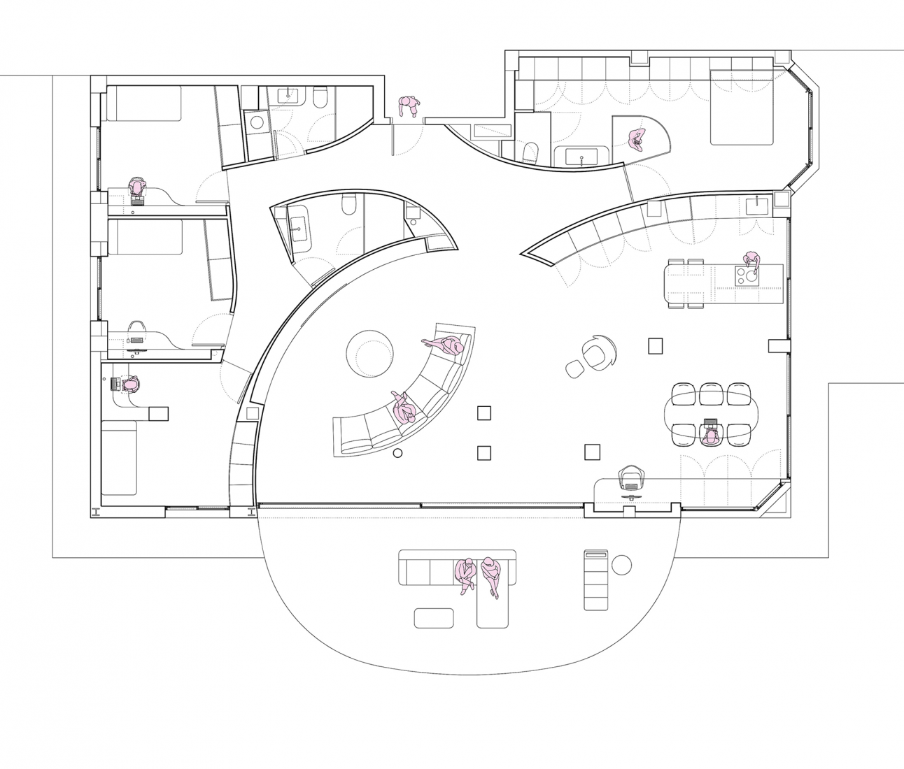 Planta de proyecto. Reforma de Casa GW por Jaime Sepulcre Arquitecturas