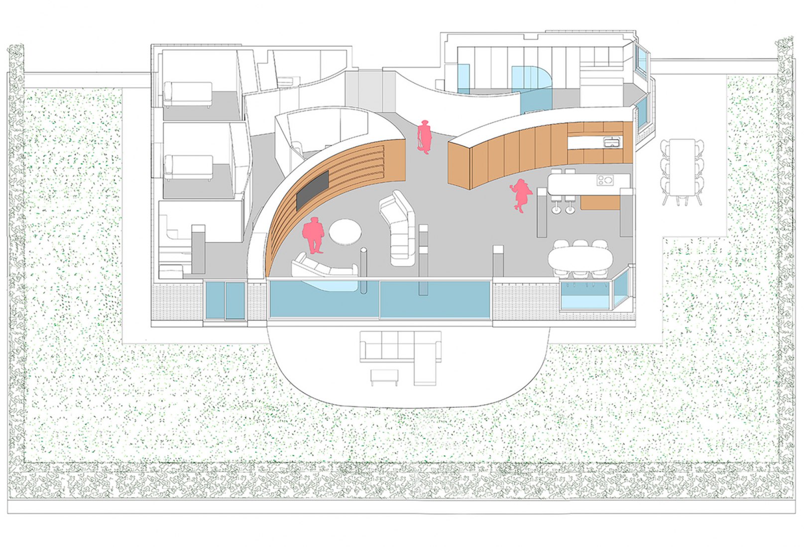 Axonometría. Reforma de Casa GW por Jaime Sepulcre Arquitecturas