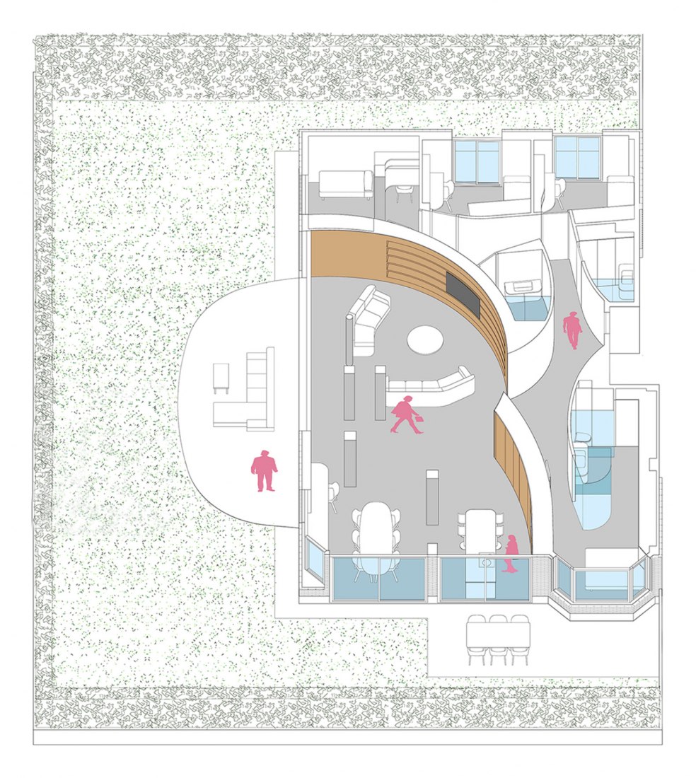 Axonometría. Reforma de Casa GW por Jaime Sepulcre Arquitecturas