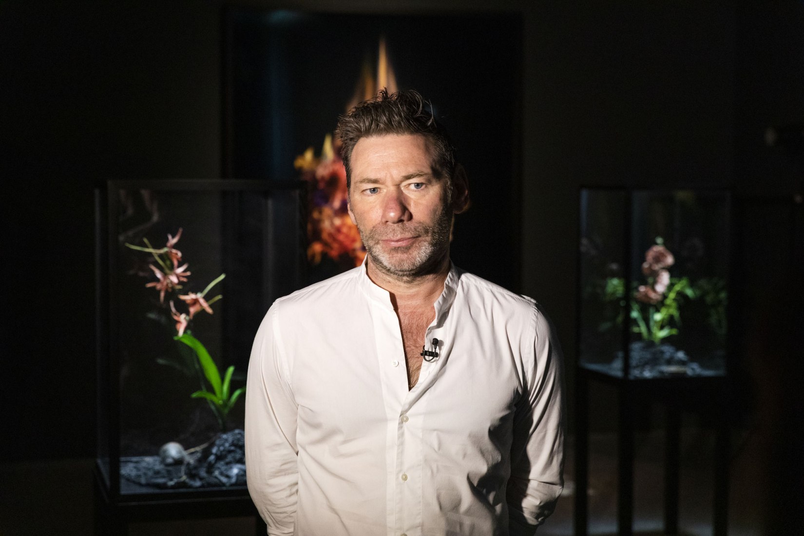 Retrato de Mat Collishaw. Imagen cortesía de Fundació Sorigué. 