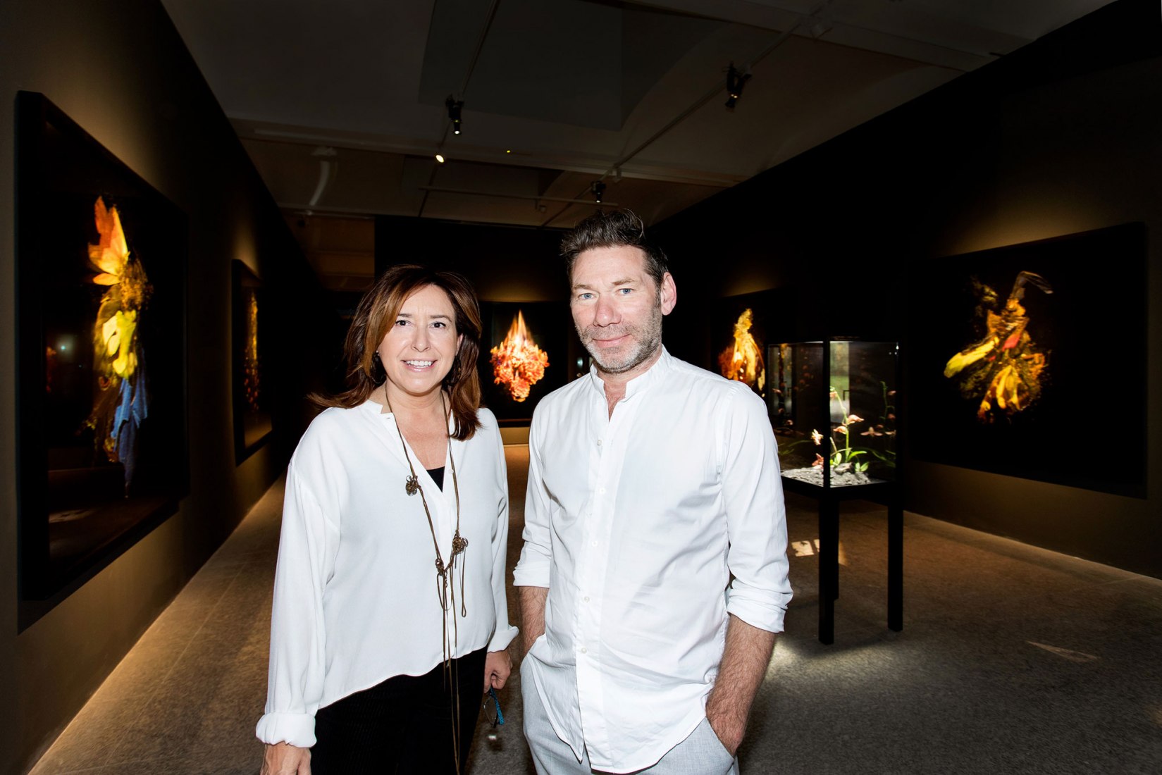Mat Collishaw y Ana Vallés. Imagen cortesía de Fundació Sorigué. 