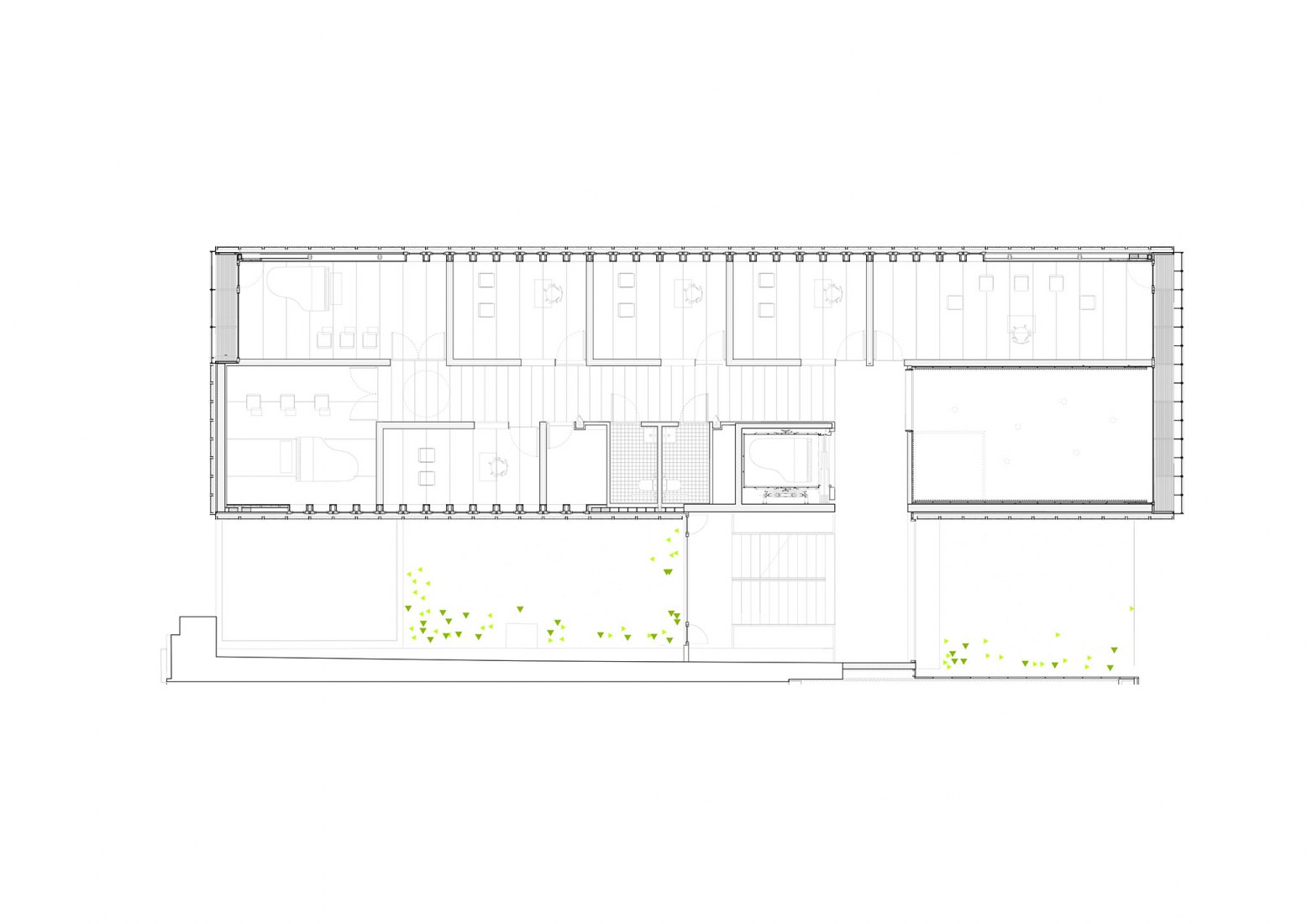 Second floor plan. New Zubiaur Music School by Javier de las Heras Solé