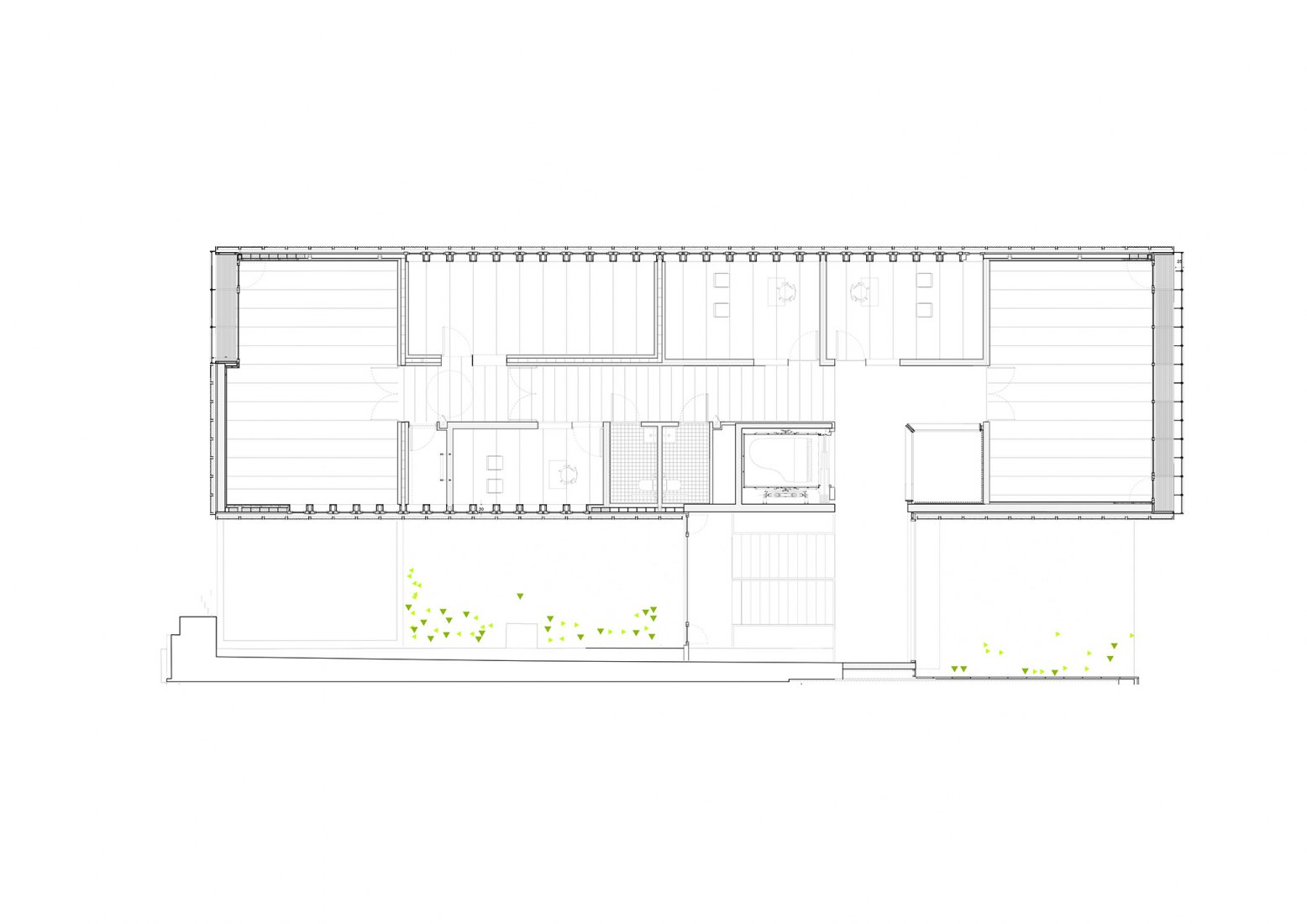 Third floor plan. New Zubiaur Music School by Javier de las Heras Solé