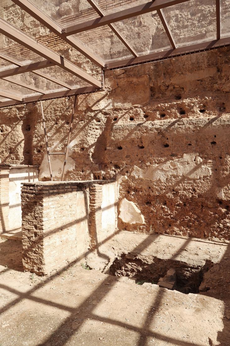 Protection of the Alcazaba Bath by Javier Lara García. Photograph by Alicia Jiménez Jiménez.