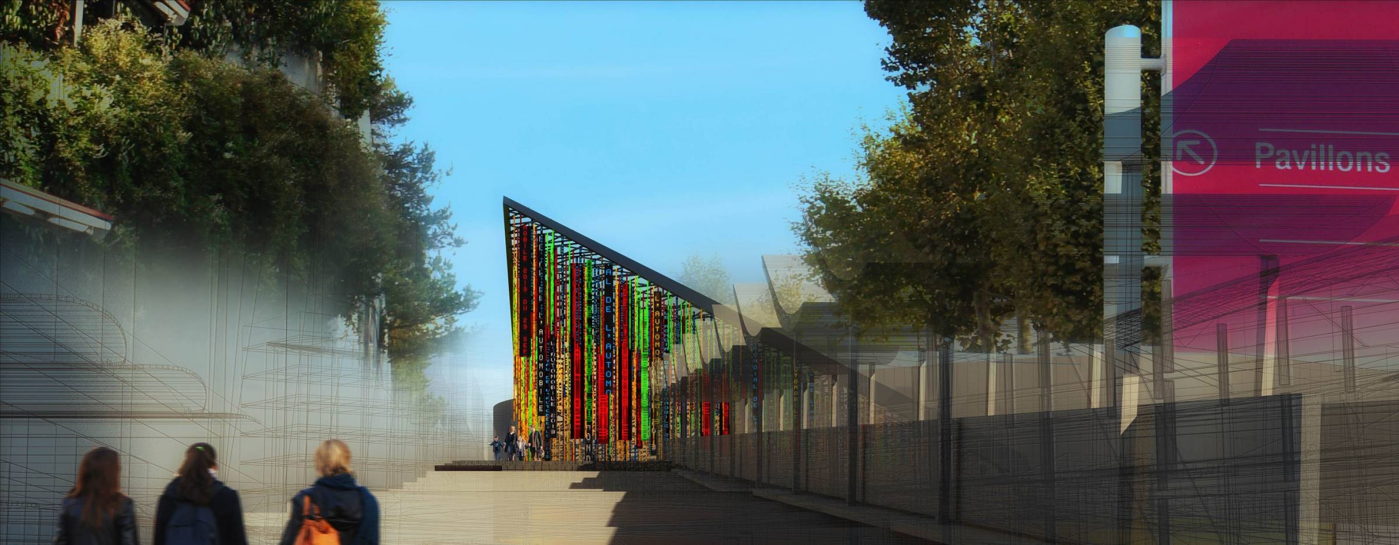 Visualización. Porte de Versailles. Pavilion 6 por Jean Nouvel