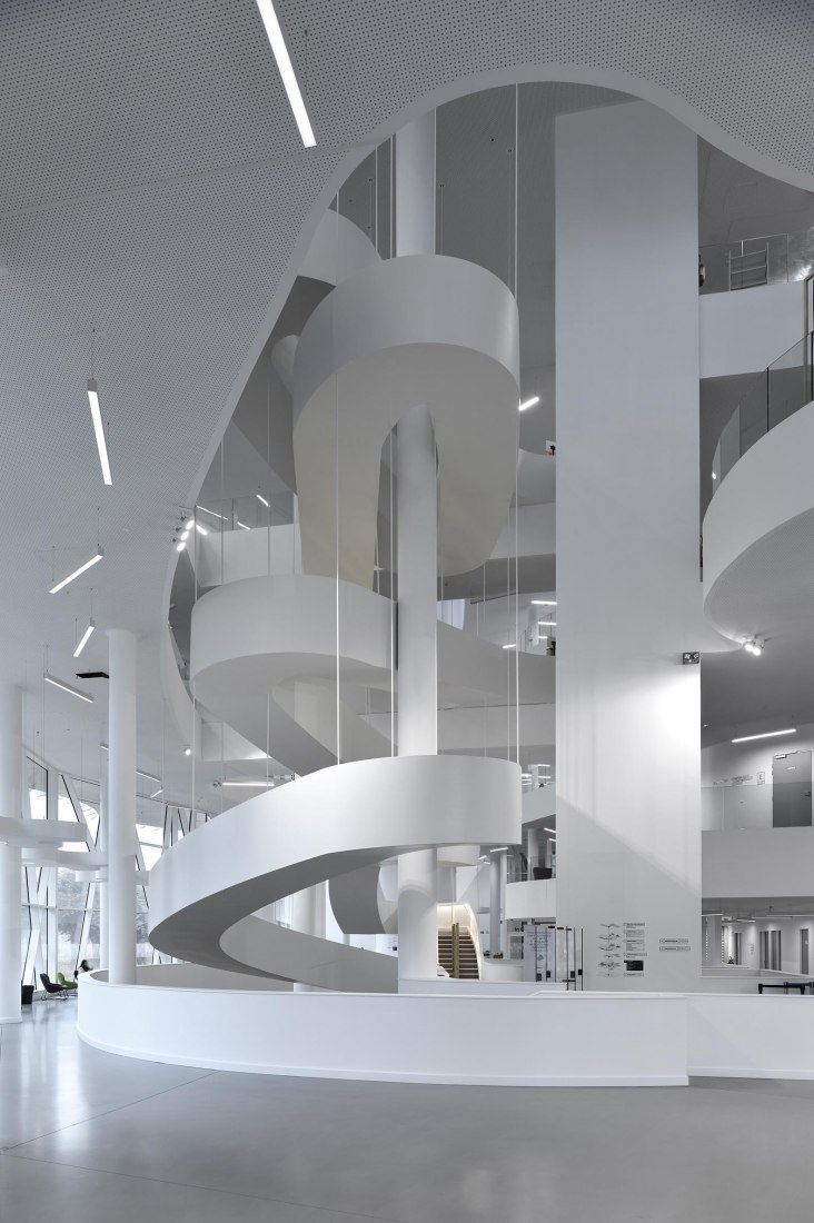 Le Studium learning center by Jean-Pierre Lott Architecte. Photograph by Christophe Bourgeois.