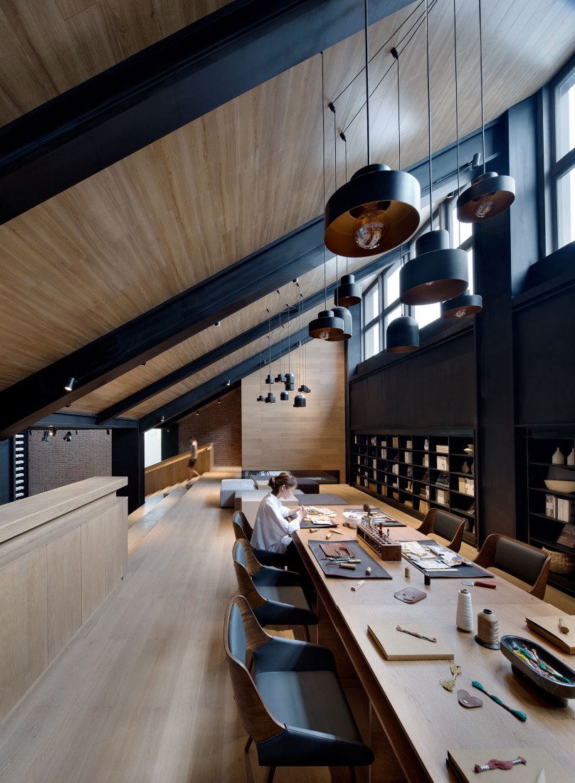 Jinan Bocuiming hu Textile Culture and Arts Exhibition Hall by YI+MU Design Office. Photograph by Xiangyu Sun, YI+MU Design Office.