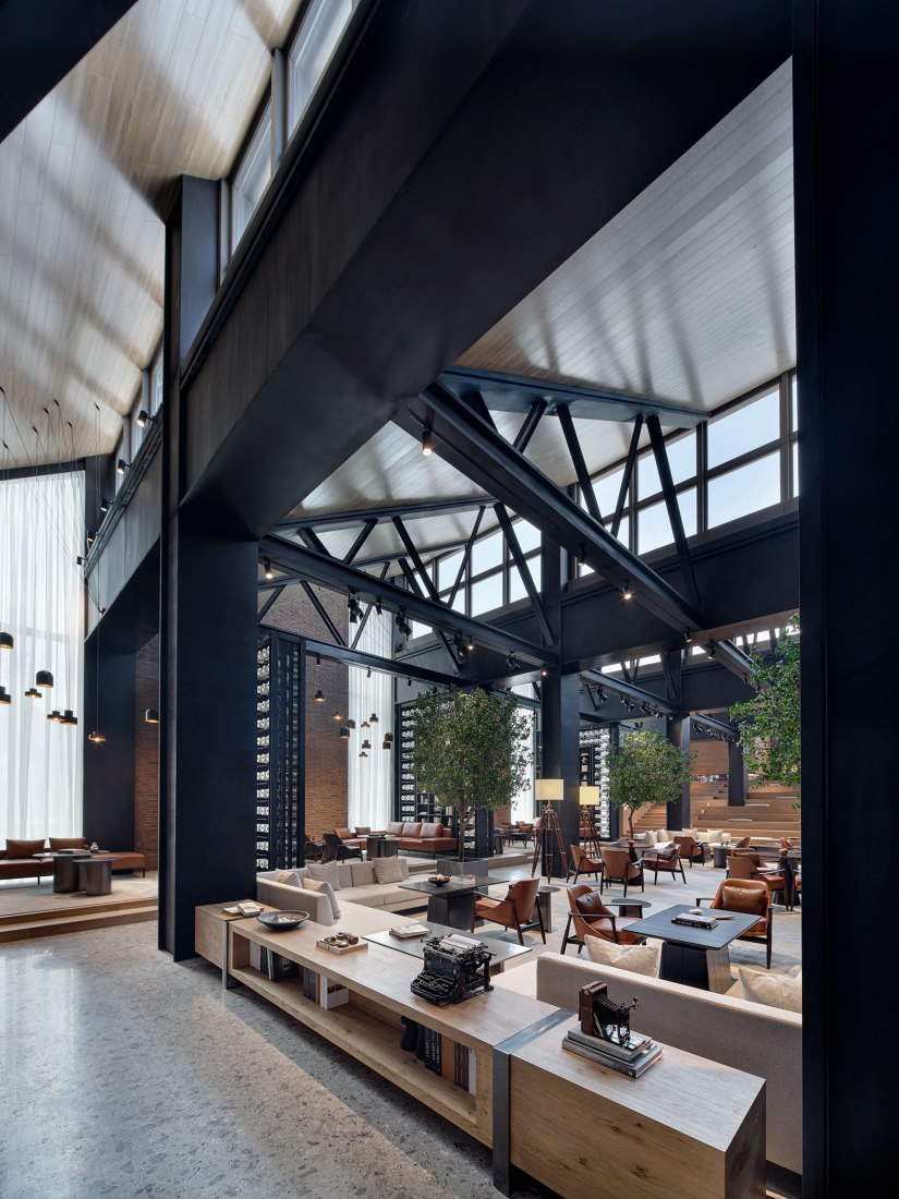 Jinan Bocuiming hu Textile Culture and Arts Exhibition Hall by YI+MU Design Office. Photograph by Xiangyu Sun, YI+MU Design Office.