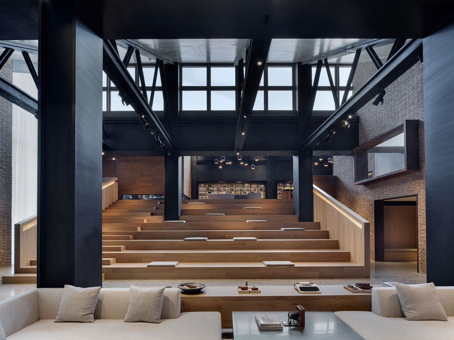 Jinan Bocuiming hu Textile Culture and Arts Exhibition Hall by YI+MU Design Office. Photograph by Xiangyu Sun, YI+MU Design Office.