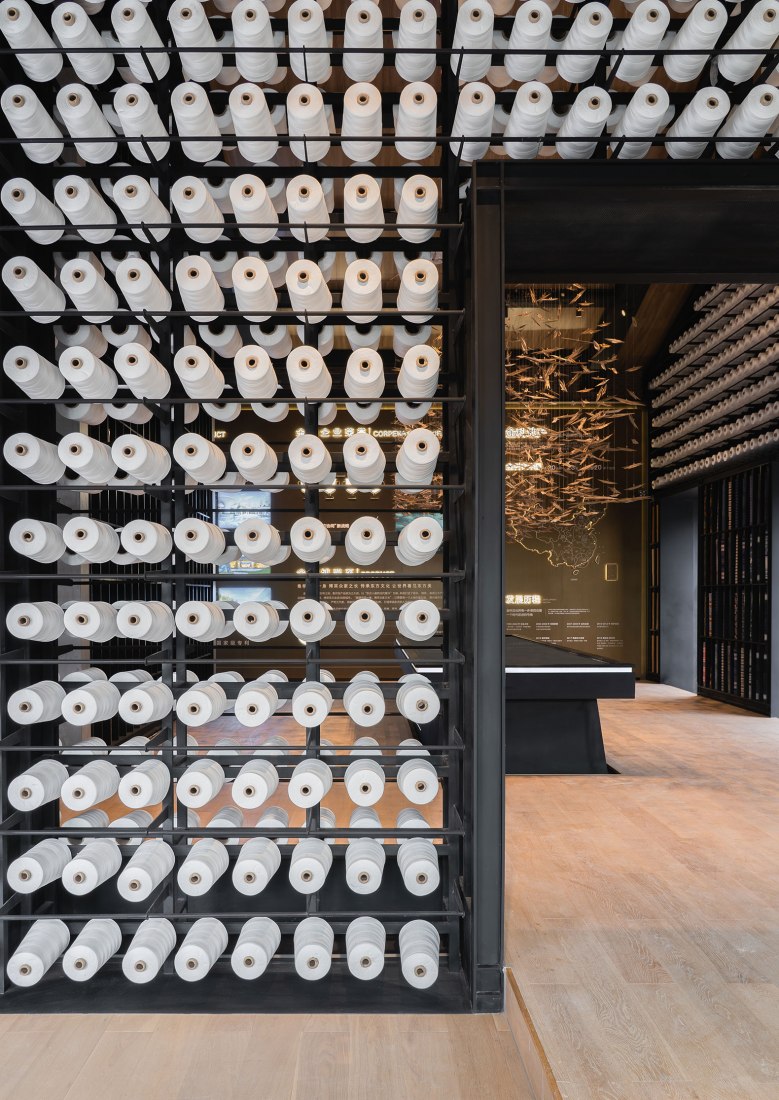 Jinan Bocuiming hu Textile Culture and Arts Exhibition Hall by YI+MU Design Office. Photograph by Xiangyu Sun, YI+MU Design Office.