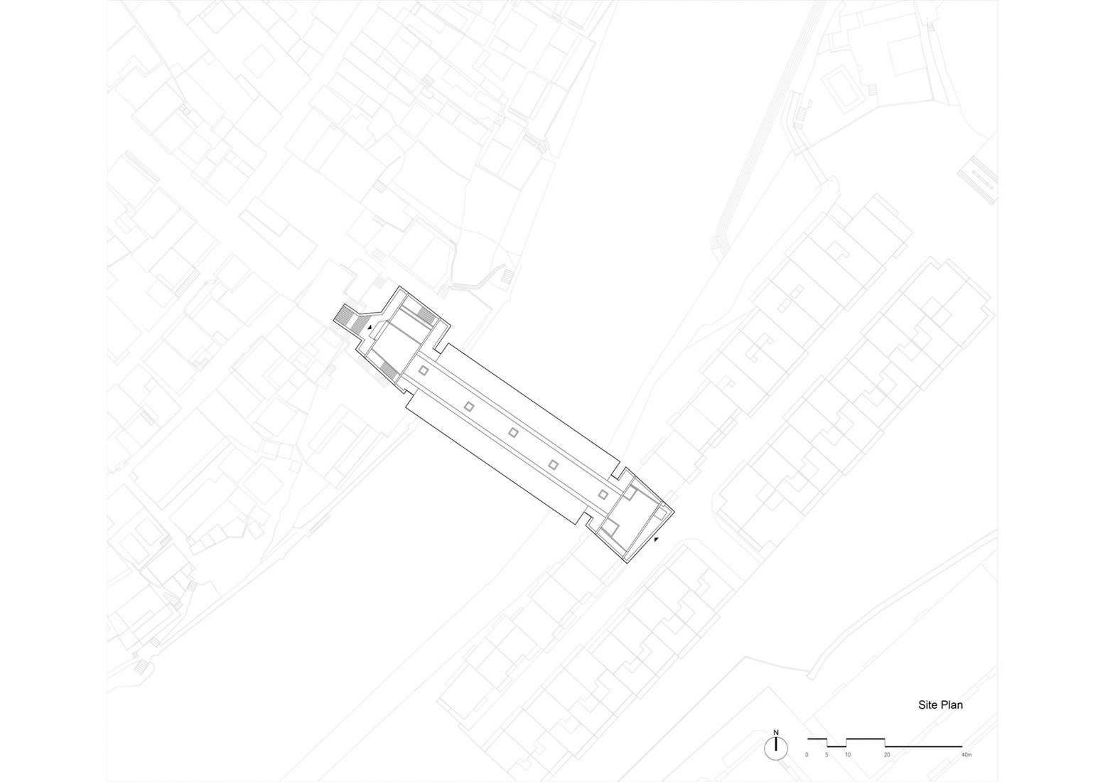 Plano de situación. Museo de Arte Jishou por Atelier FCJZ.