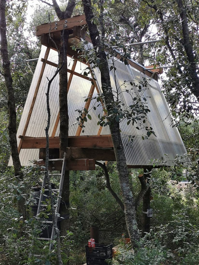 Design, build and inhabit a temporal refuge during the health emergency by Joan Martí Morro Capllonch. Photograph by Joan Martí Morro Capllonch.