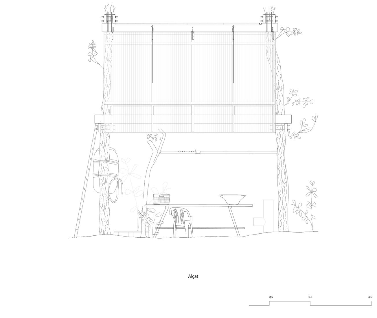 Elevation. Design, build and inhabit a temporal refuge during the health emergency by Joan Martí Morro Capllonch.