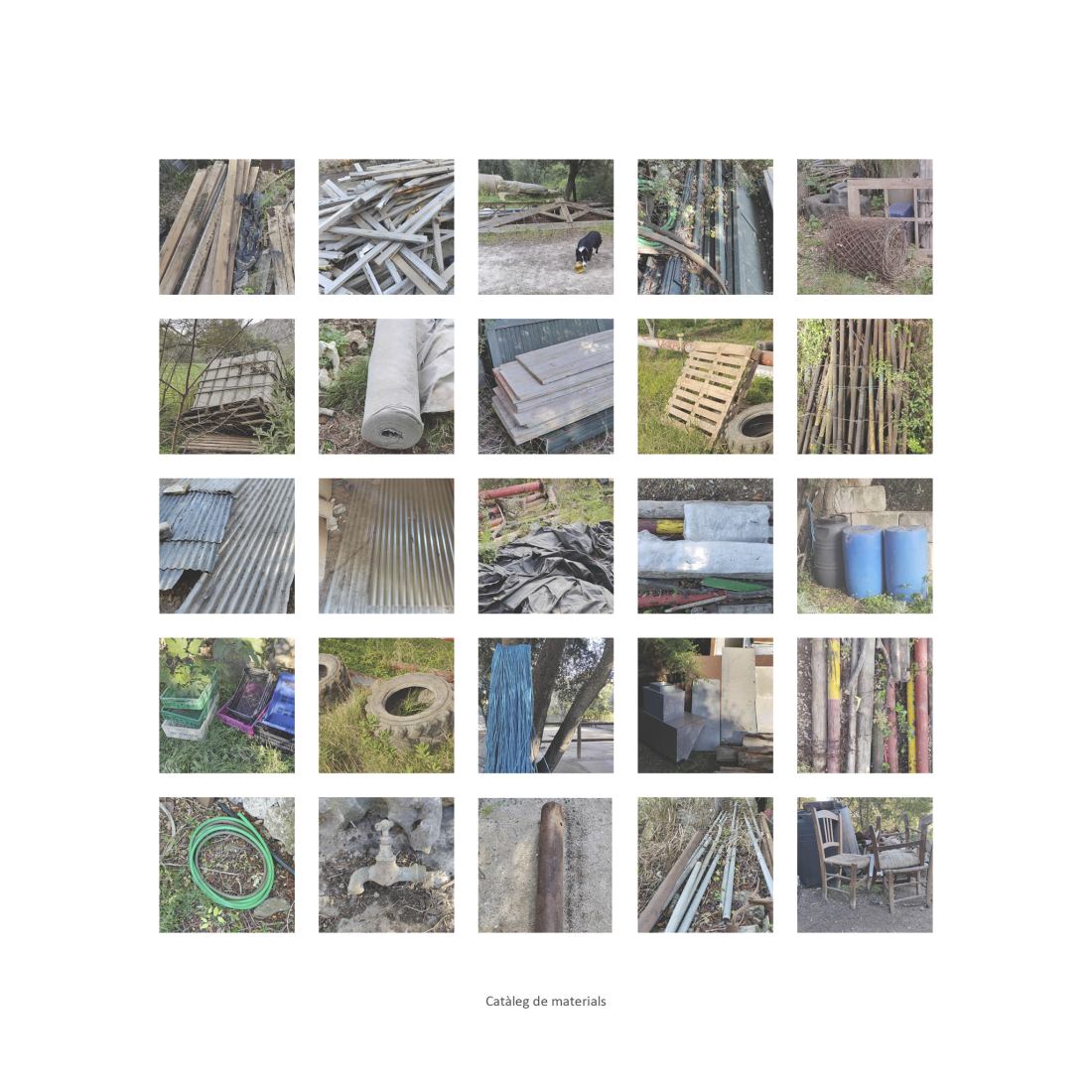 Catalog of materials. Design, build and inhabit a temporal refuge during the health emergency by Joan Martí Morro Capllonch.