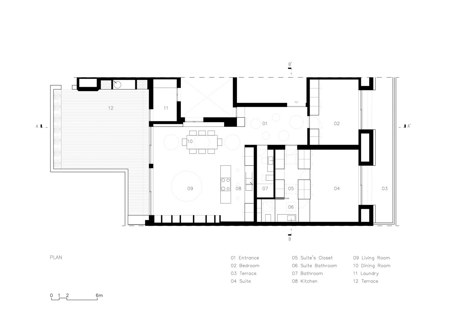 Planta de proyecto. Apartamento RFV por João Tiago Aguiar