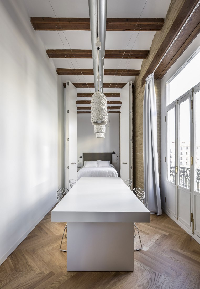 View from the livingroom. "Cuentos: Late Night Tales" by Joaquín Juberías & Víctor Cano Ciborro. Photograph by German Cabo