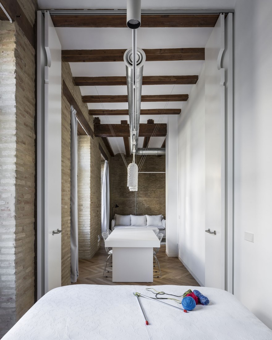 View from the bedroom. "Cuentos: Late Night Tales" by Joaquín Juberías & Víctor Cano Ciborro. Photograph by German Cabo