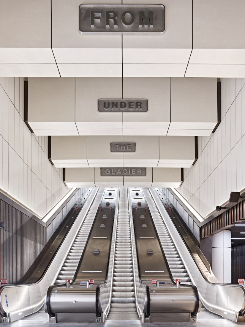 Elizabeth Line’s Bond Street Station by John McAslan + Partners. Photograph by GG Archard.