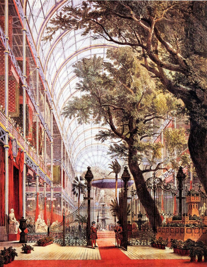 Interior. Crystal Palace por Joseph Paxton.