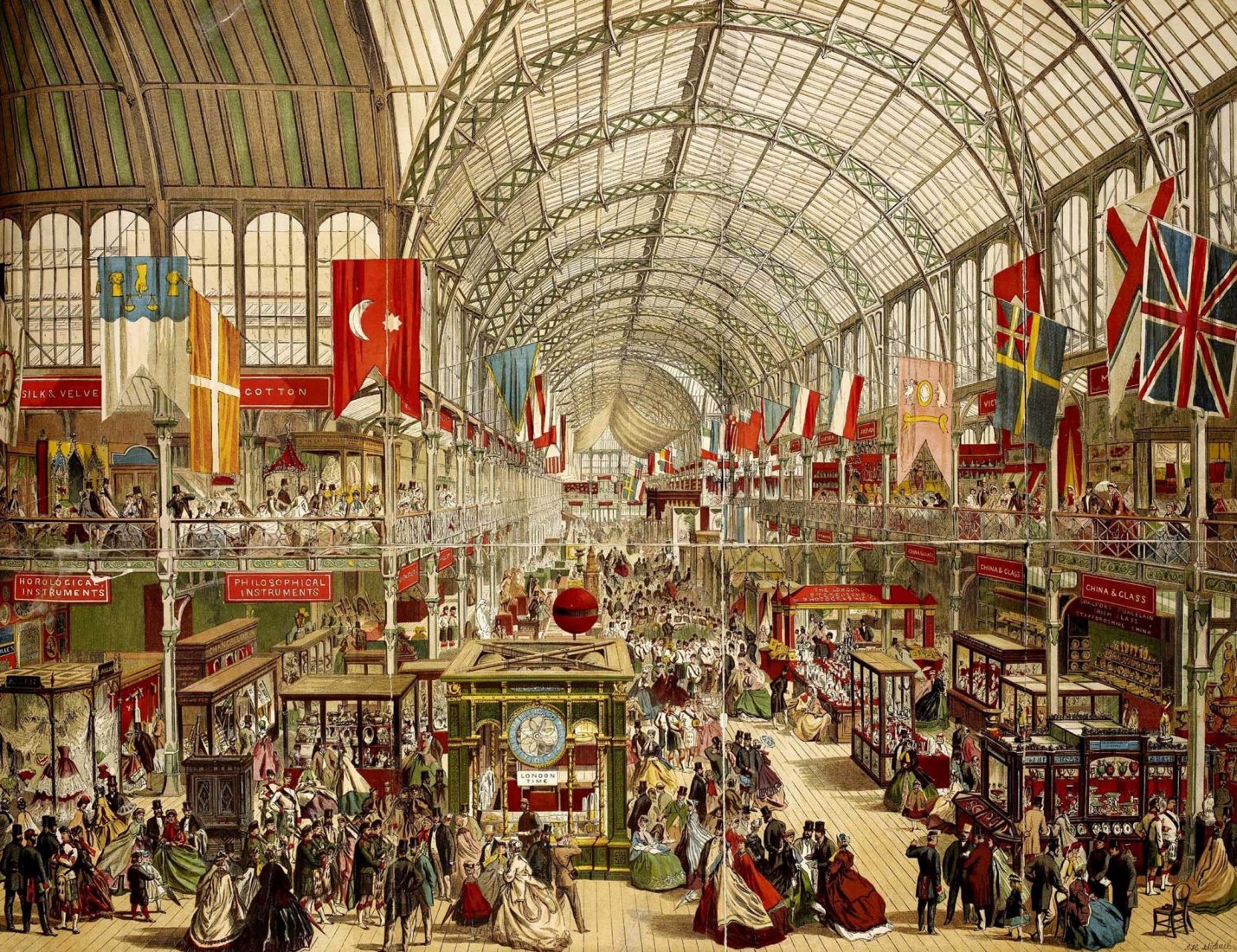 Interior. Crystal Palace por Joseph Paxton.