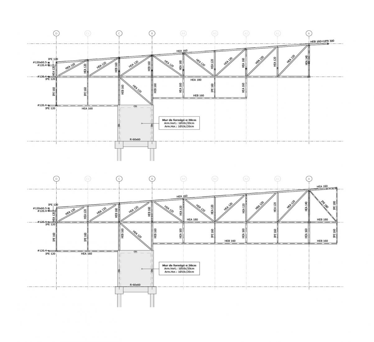 Sections. Pallejà Sports Complex by JPAM.