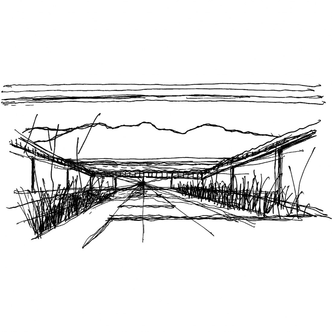Croquis. La Hacienda Jardín por Práctica Arquitectura.