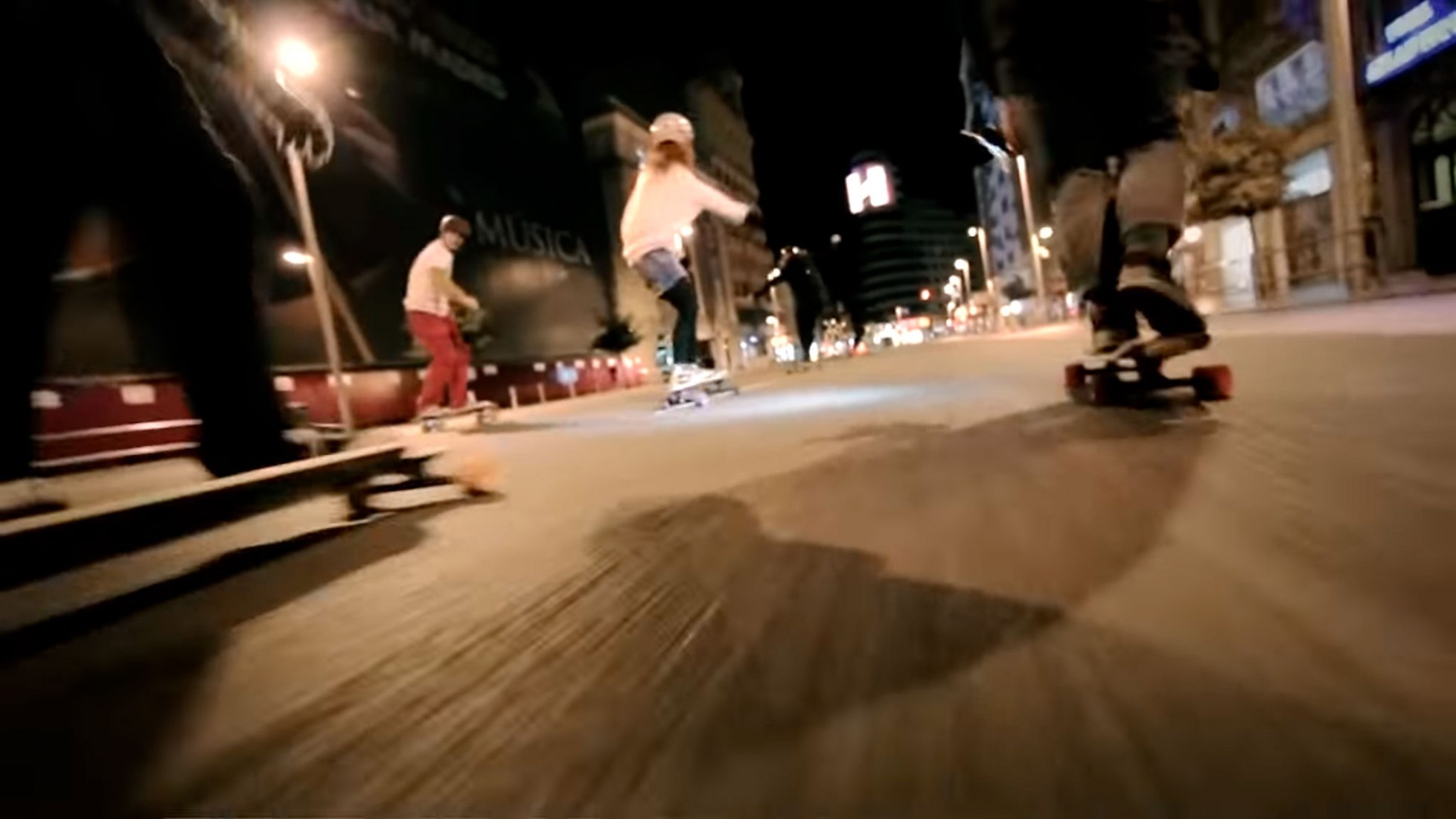 Winter Night Longboard. Vídeo por Juan Rayos