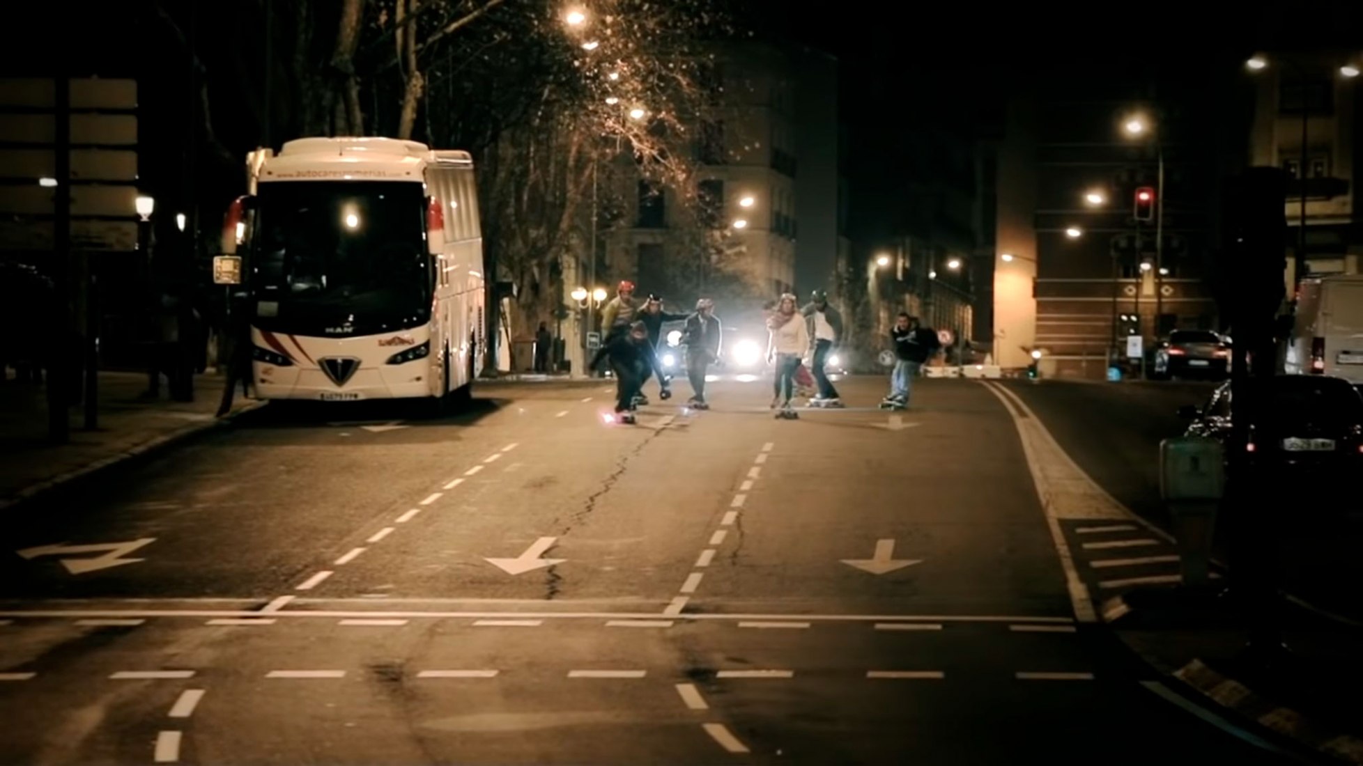 Winter Night Longboard. Vídeo por Juan Rayos