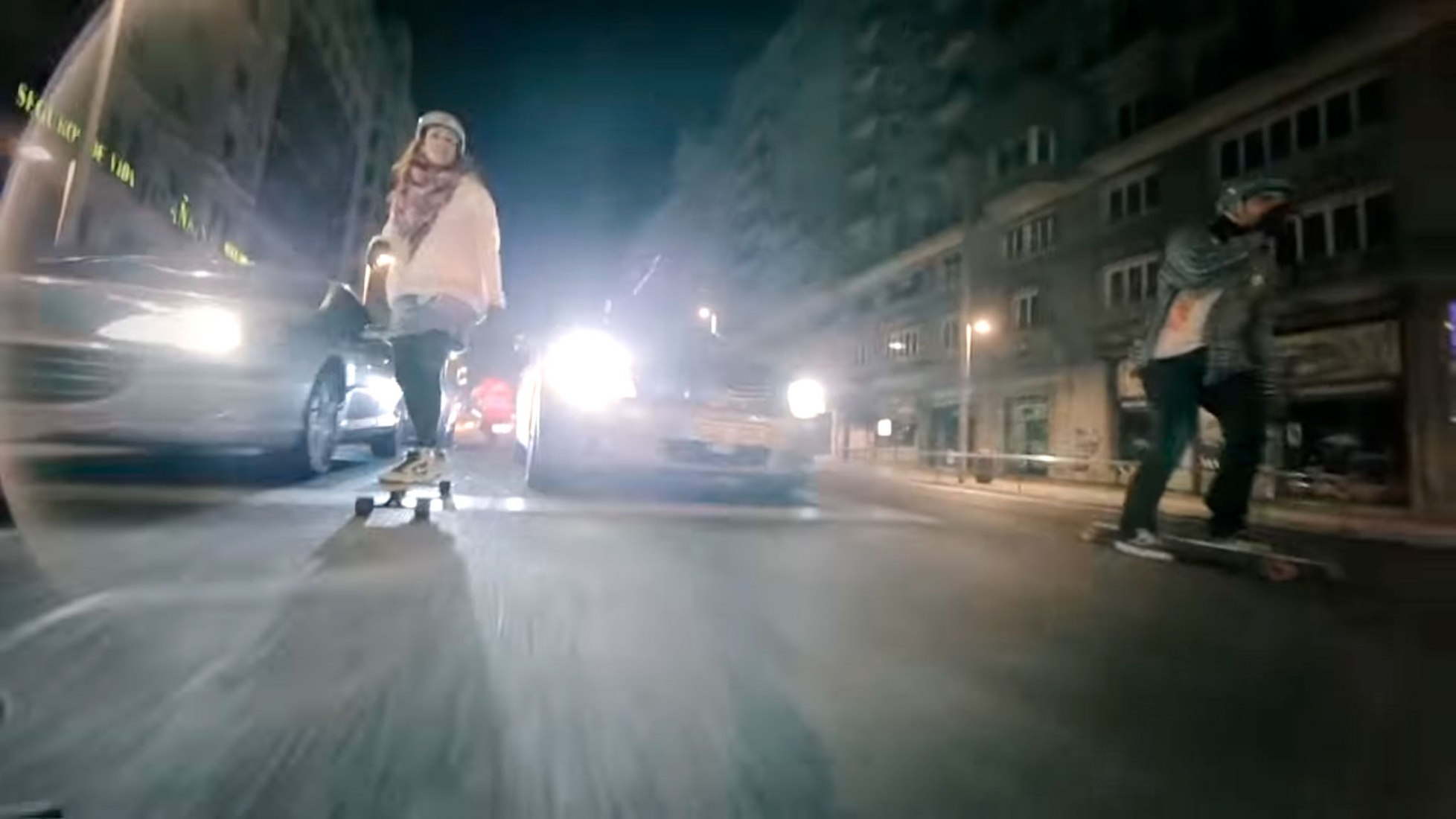 Winter Night Longboard. Vídeo por Juan Rayos