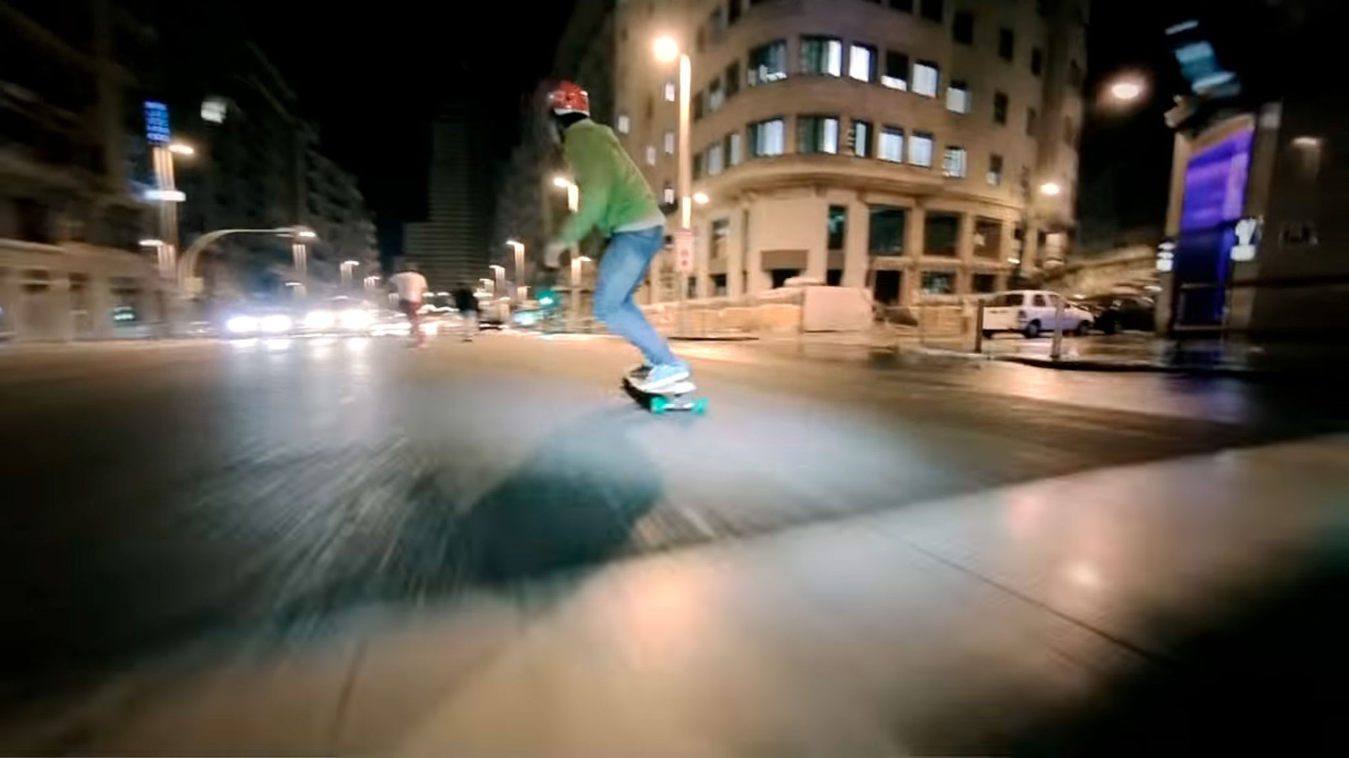 Winter Night Longboard. Vídeo por Juan Rayos