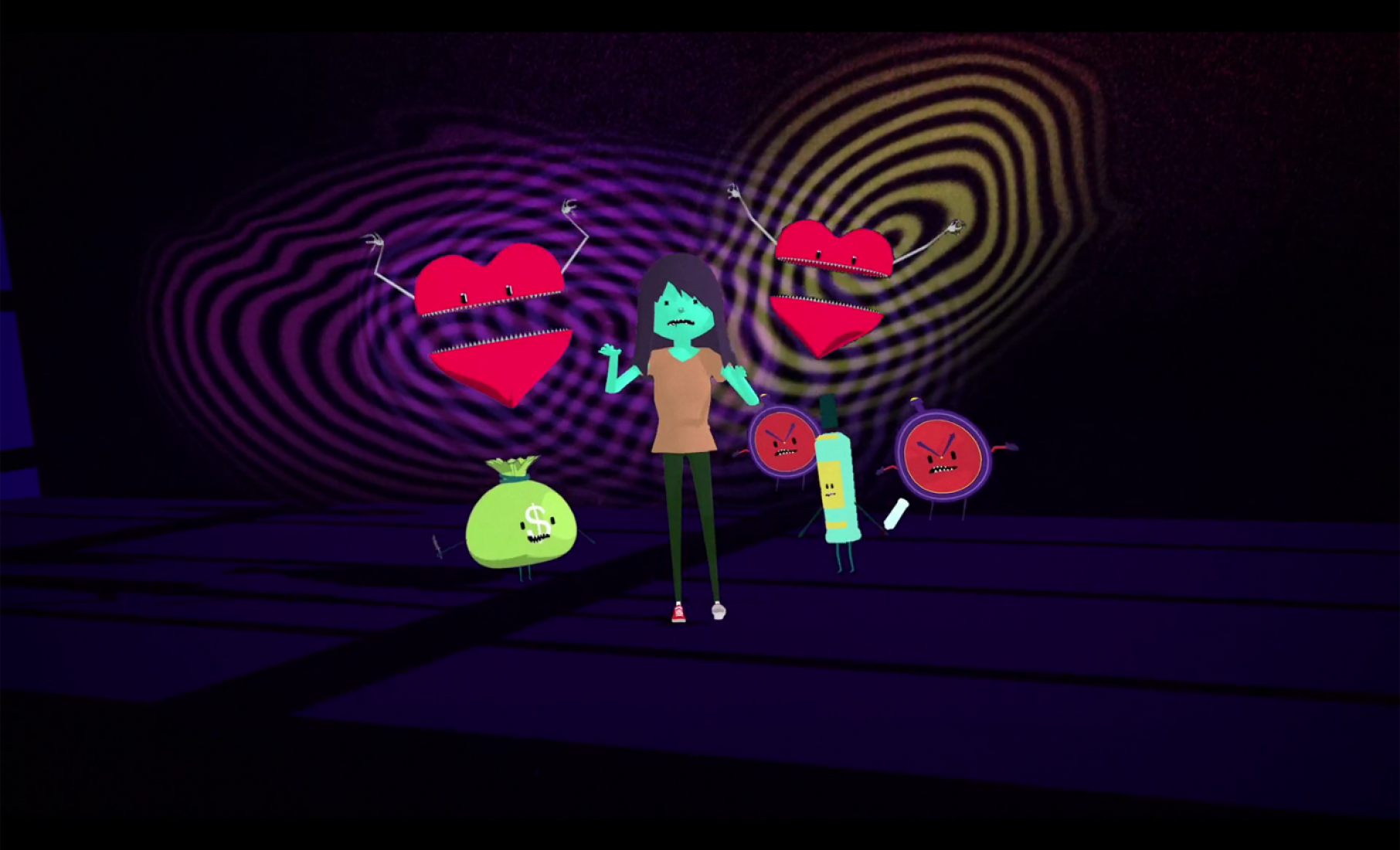 Music video directed and animated by Ken Edge for 
