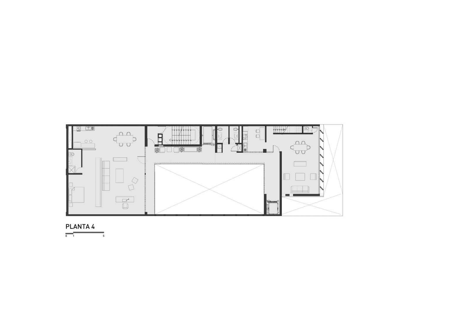 Third floor plan. Atenea Building. Courtesy of K+M Arquitectos y Urbanismo