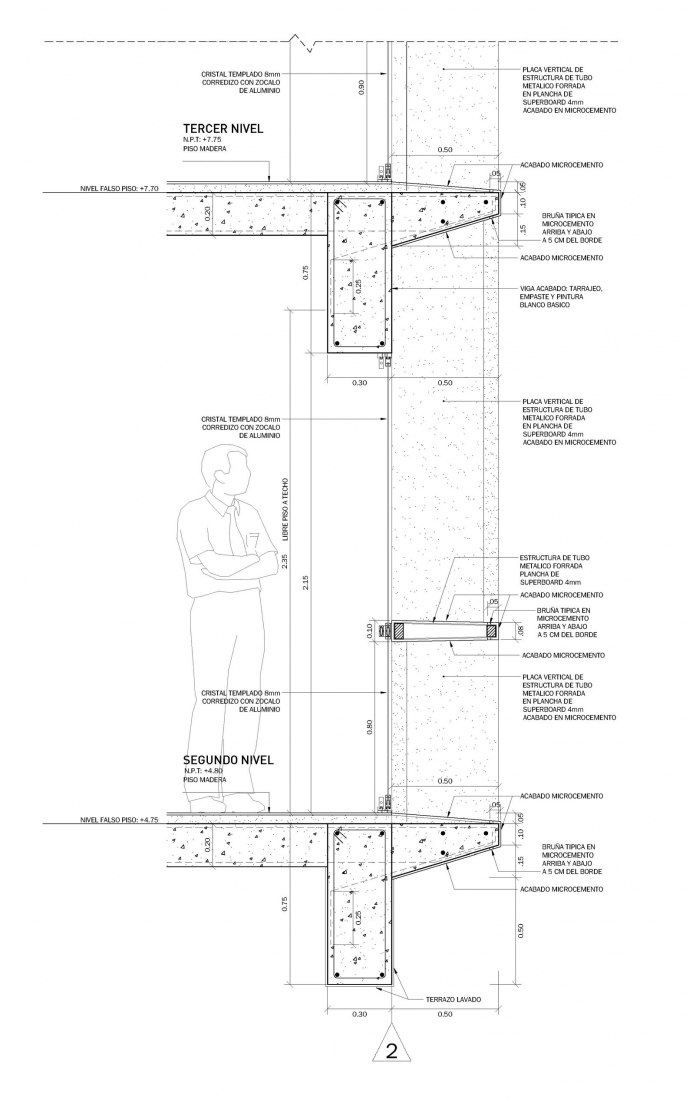 Constructive detail. Atenea Building. Courtesy of K+M Arquitectos y Urbanismo