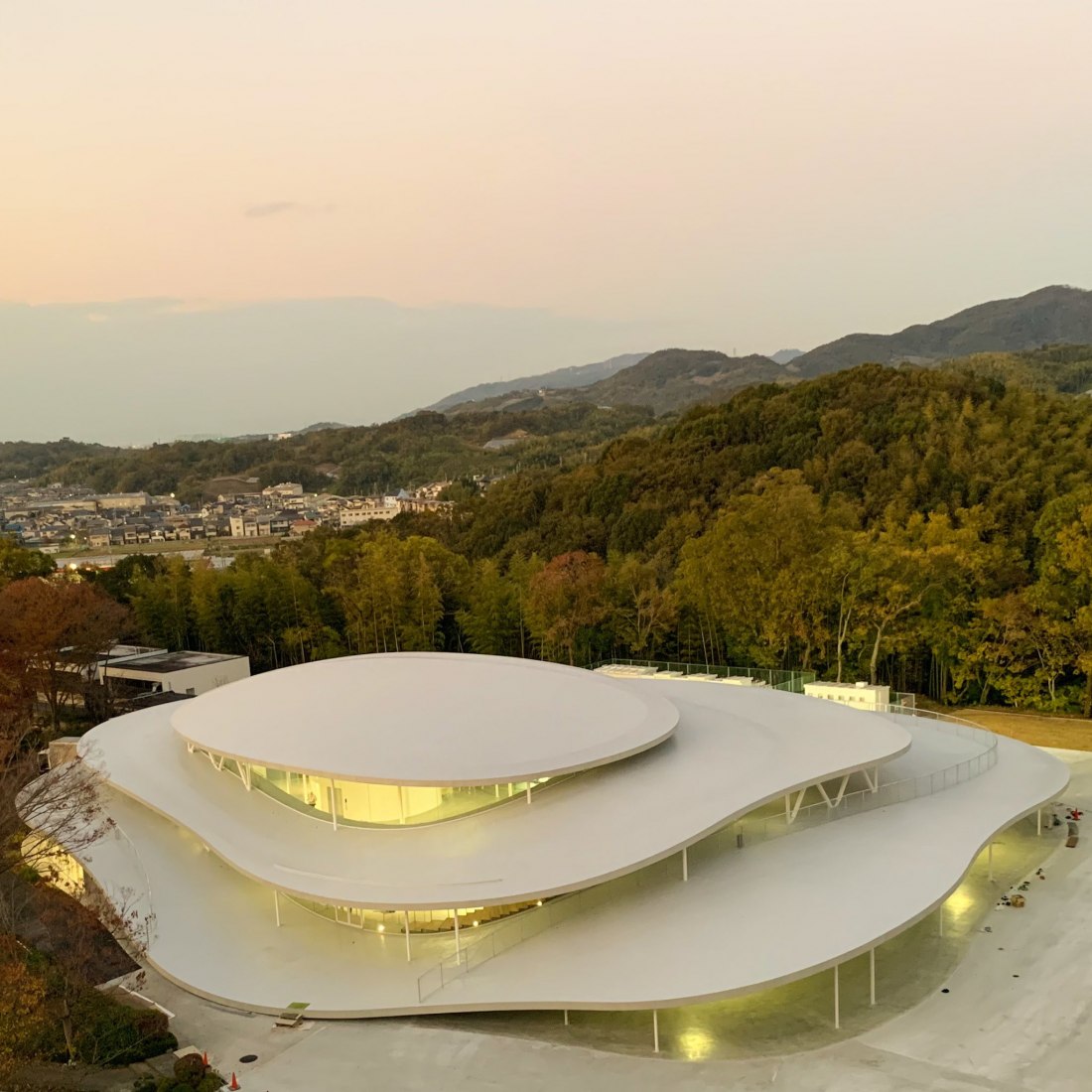 A parklike building. Arts and Science faculty building of Osaka