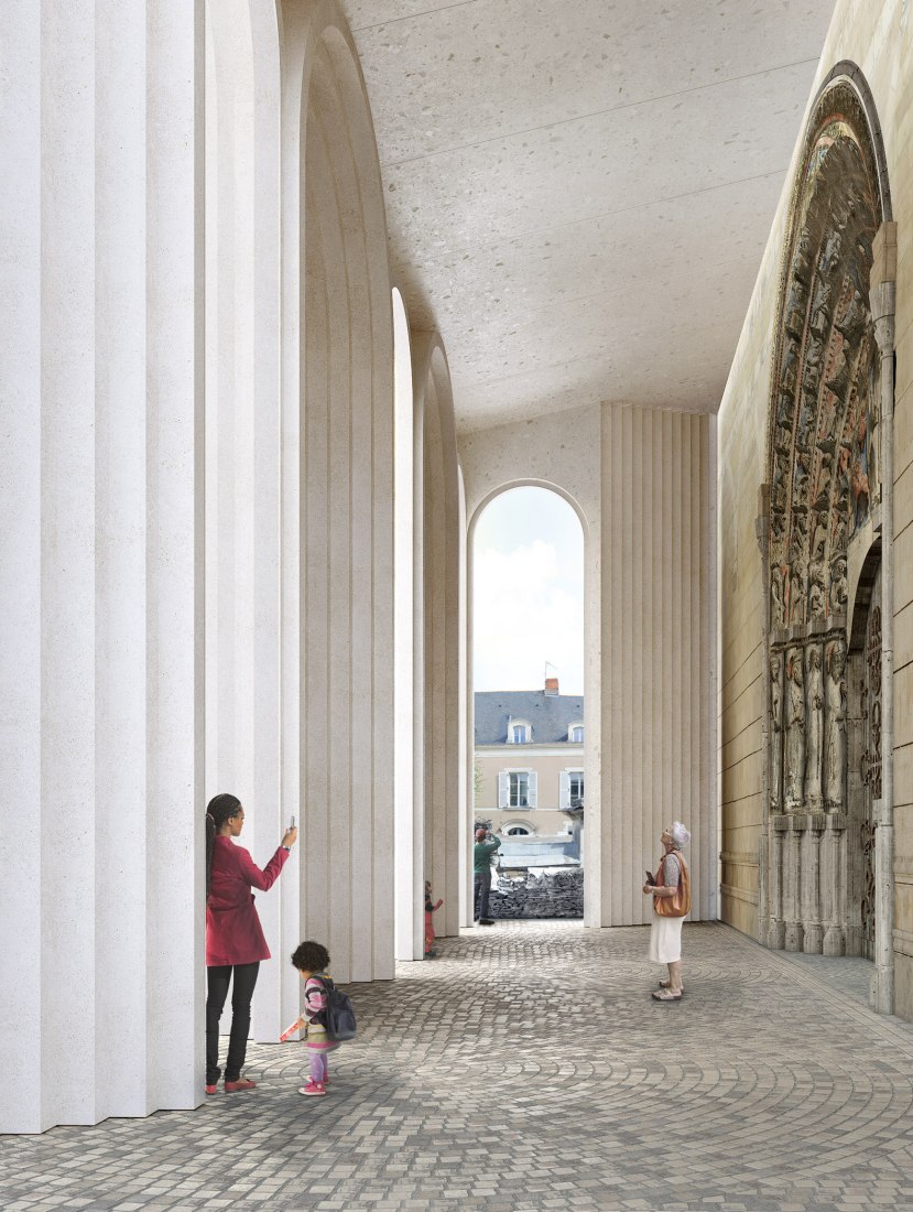 La Galilea de Saint-Maurice d'Angers por Kengo Kuma & Associates. Imagen por Kengo Kuma & Associates - imagen de l'autreimage