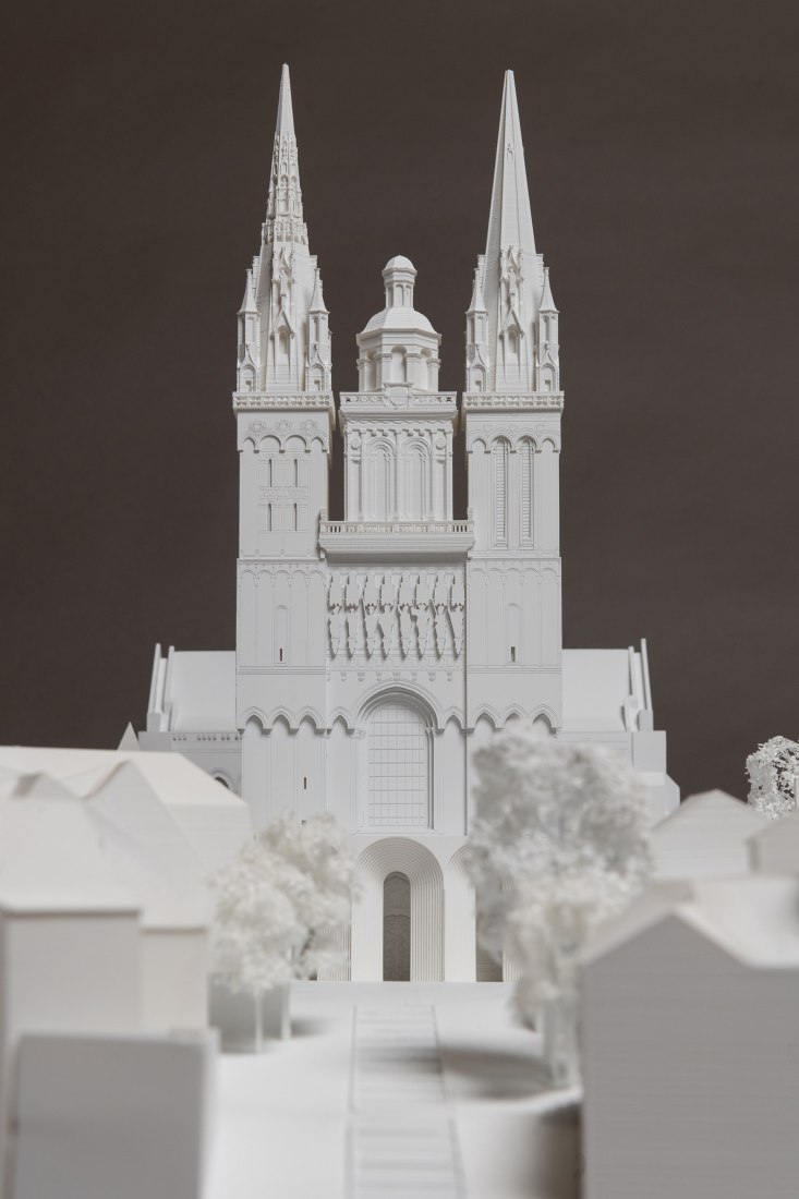 Maqueta. La Galilea de Saint-Maurice d'Angers por Kengo Kuma & Associates.