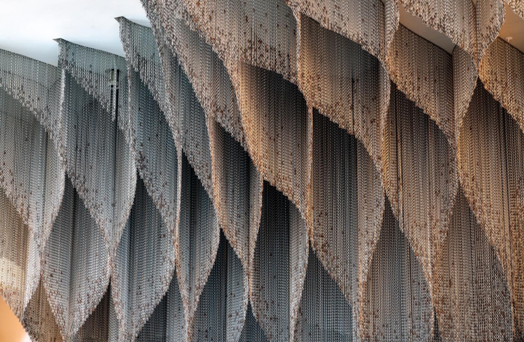 Intervention on the final staircase of Casa Batlló by Kengo Kuma. Image courtesy of Casa Batlló.