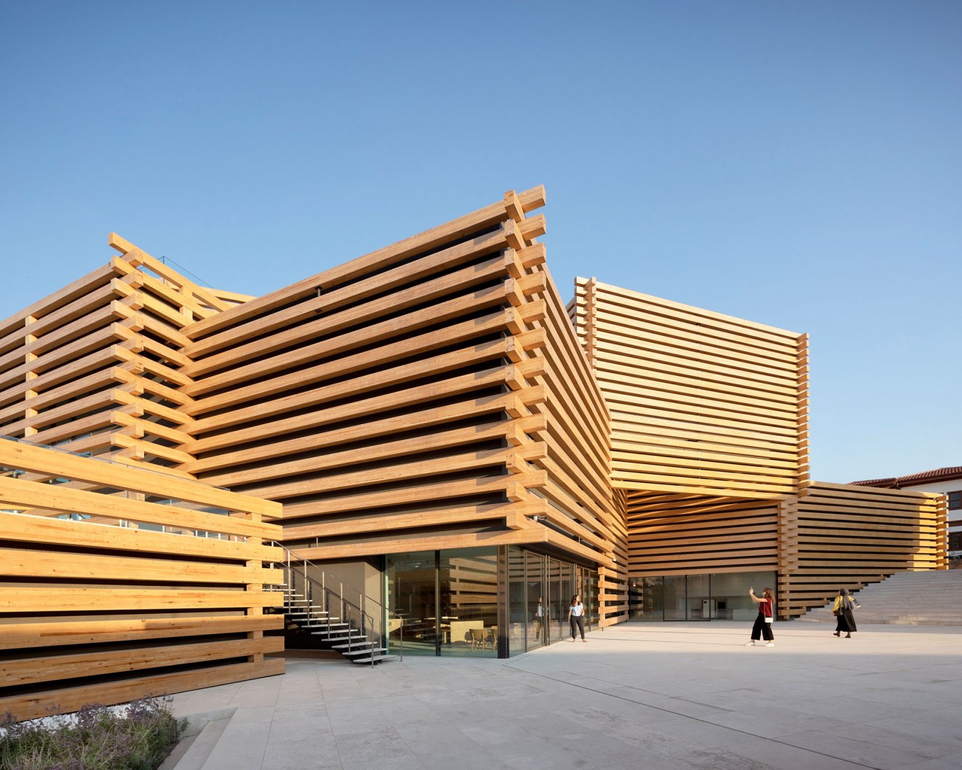 Odunpazarı Modern Museum by Kengo Kuma. Photograph by NAARO
