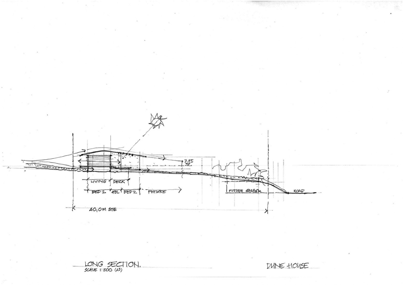 Sketch. Dune House by KLG Architects.