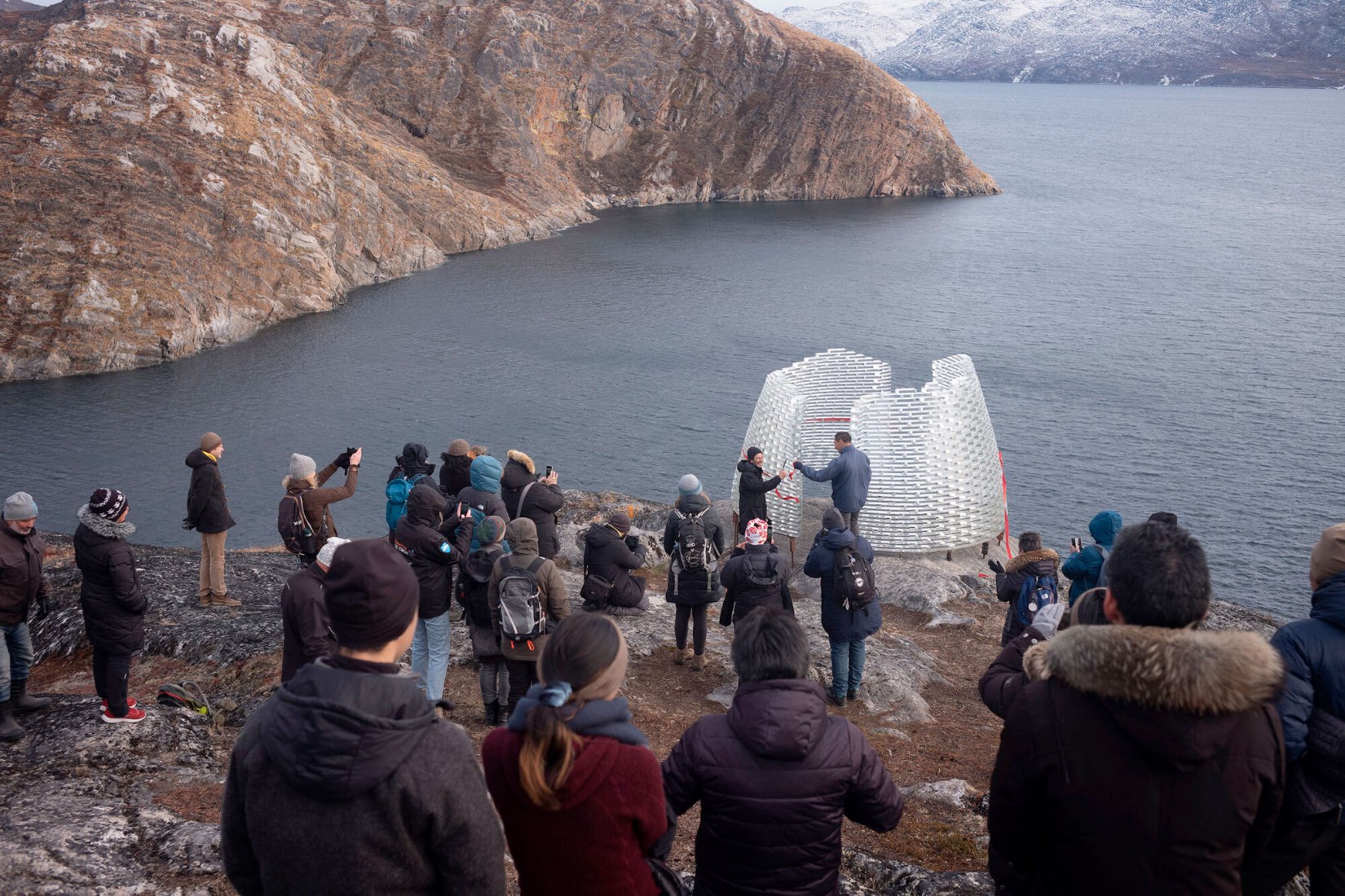 Qaammat pavilion by Konstantin Arkitekter. Photogrpah by Julien Lanoo