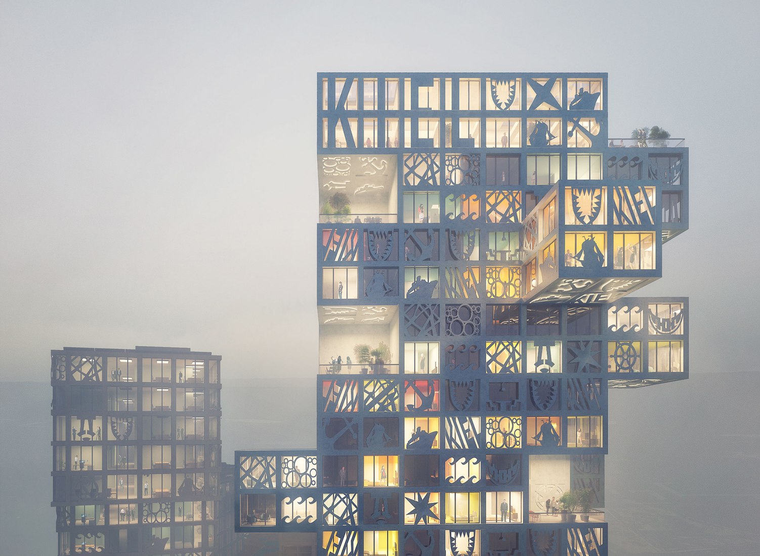 Rendering. “KoolKiel” by MVRDV. Images © MVRDV