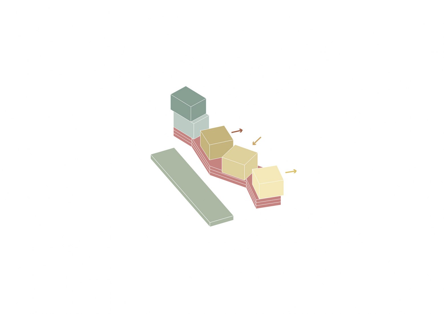 Concept diagrams. Dancing cubes. “KoolKiel” by MVRDV. Images © MVRDV
